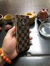 玖索華為mate40pro手機殼防摔meta40E商務(wù)時(shí)尚真皮電鍍軟邊輕奢mate50方格皮紋 【Mate40 Pro】咖啡格 曬單實(shí)拍圖