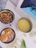WELLMEET學(xué)生飯盒小學(xué)生專(zhuān)用宿舍泡面碗餐盒不銹鋼飯盒兒童飯盒學(xué)校用 星黛紫【小號1300ml】 曬單實(shí)拍圖