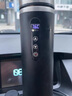 明鹿男士保溫杯男生禮物加熱水杯車用車載燒水杯汽朋友七夕禮物 紳士黑 500ml 曬單實(shí)拍圖
