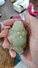 親恒薈保價(jià)胖東來(lái)品質(zhì)官方和田玉彌勒佛手把件青玉佛公把玩件男女玉石把 手把件尺寸約：65*45*35mm 曬單實(shí)拍圖