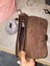愛(ài)情海牛皮包包女包豆腐包單肩包斜挎小方包生日禮物高級感送女友老婆 【棕色】品牌百搭小眾實(shí)用 休閑小包輕便簡(jiǎn)約時(shí)尚高檔潮流ck風(fēng) 曬單實(shí)拍圖