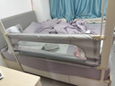 史威比（Sweeby）床圍欄嬰兒床中床多功能便攜式防壓防摔擋板寶寶床護欄 納多灰丨 1.5m 單面裝 丨可變床中床 曬單實(shí)拍圖
