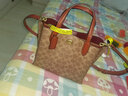 蔻馳（COACH）專(zhuān)柜款女士經(jīng)典印花托特包時(shí)尚手提包單肩包奢侈品女包斜挎 棕色 曬單實(shí)拍圖