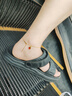 黛若黃金草莓腳鏈足純金腳脖子滿天星轉(zhuǎn)運(yùn)珠素鏈實(shí)用送女友生日禮物 黃金足金腳鏈+精美禮盒(約1.77g) 曬單實(shí)拍圖