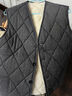 皮爾卡丹2025冬季羊羔絨馬甲新款男中老年背心保暖馬夾加厚格子棉馬甲男 深灰 XL 【建議120-140斤】 曬單實(shí)拍圖