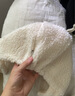 幼歌（YOUGE） 嬰兒羊羔絨卡通護耳帽兒童立體耳朵保暖加絨魔術(shù)貼帽子 米白熊貓 S 曬單實(shí)拍圖