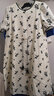 迪賽尼斯（DESIGNICE）印花裙夏季新款圓領(lǐng)流蘇通勤中長款短袖連衣裙女 花色 M 曬單實(shí)拍圖