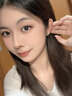 月隨人 復古仿和田玉耳釘女法式感大氣時(shí)尚氣質(zhì)耳環(huán)冷淡風(fēng)玉質(zhì)耳飾 和田玉耳釘-金色 C0123B 曬單實(shí)拍圖