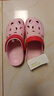 酷趣（Coqui）兒童洞洞鞋男童女童輕質(zhì)排沙兩穿休閑拖鞋大童糖果粉32-33 CQ8538 曬單實(shí)拍圖