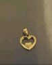 菜百首飾 黃金吊墜 足金5G閃耀金愛(ài)心項墜百搭心形吊墜 計價(jià) HJ 黃金吊墜/項墜（不含鏈） 約1.62g 曬單實(shí)拍圖