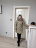 雪中飛狐貍毛領(lǐng)羽絨服女中長(cháng)款媽媽裝2025冬季新款修身加厚御寒女士外套 橄欖色 XL 170  建議105斤以?xún)?曬單實(shí)拍圖
