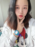 聖猴時多巴胺撞色ins風(fēng)小方塊電子手表男女兒童學(xué)生帶夜光鬧鈴跑步計時 湖藍白 曬單實拍圖