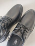 卡帝樂(lè )鱷魚(yú)（CARTELO）英倫潮流格紋正裝鞋男商務(wù)男士皮鞋軟牛皮低幫男鞋9541 黑色 39 曬單實(shí)拍圖