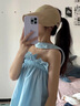CHANEELR & KARITH防曬帽子女2025新款顯臉小可掛口罩遮陽帽生日小眾禮物送女友老婆 卡其色 均碼可調(diào)節(jié) 曬單實拍圖