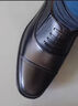 強人軍官士官校尉皮鞋3515強人真皮三接頭男商務(wù)休閑工裝正裝三節耐磨 黑色套腳款 39 曬單實(shí)拍圖