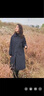 皮爾卡丹（pierre cardin）2024秋冬新款文藝復(fù)古寬松中長(zhǎng)款輕薄棉服休閑百搭棉衣外套女 黑色 M 【80-110斤】 曬單實(shí)拍圖
