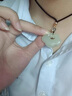 郎凱丹頓和田玉平安如意鎖吊墜男女款寶寶兒童玉石玉墜項鏈白玉玉佩掛件扣 【青玉】小號-如意鎖吊墜 曬單實(shí)拍圖
