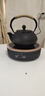 瓷牌茗茶具（cipaiming teaset） 鐵壺手工鑄鐵茶壺生鐵茶壺大容量功夫茶具泡茶燒水壺圍爐煮茶 黑丁鐵壺+簡(jiǎn)約黑電陶爐 0.9L 曬單實(shí)拍圖