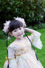薇施妮（WEISHINI）古風(fēng)漢服少女流蘇發(fā)夾女冬季國風(fēng)頭飾毛球發(fā)飾配飾仙女嫦娥頭飾女 花月發(fā)夾一對(L204) 曬單實(shí)拍圖