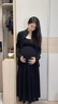 孕尚孕婦裝裙子春秋季小個(gè)子孕媽時(shí)尚托腹A字裙孕中晚期不顯懷半身裙 黑色 XL 曬單實(shí)拍圖