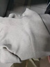 皮爾卡丹（pierre cardin）加絨加厚V領(lǐng)毛衣女寬松外穿上衣秋冬溫柔新款韓版慵懶打底針織衫 灰白色【品質(zhì)】 S 85-95斤 曬單實(shí)拍圖