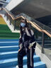 莫代爾工裝女2025春秋季新款女裝沖鋒上衣初高中學(xué)生寬松百搭韓版夾克 藏青色 M 90-105斤 曬單實拍圖
