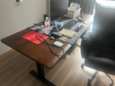 愛特屋實木家具升降電腦桌學習書桌胡桃木可升降工作臺電競桌升降架R3 【R1單電機】黑胡桃方形橡膠木 1.8 x 0.8m桌面尺寸【2.5cm厚】 曬單實拍圖