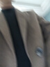 HLA海瀾之家大衣男含羊毛雙面毛呢平駁領(lǐng)外套男冬季 曬單實(shí)拍圖