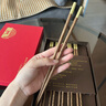 鴻拓高檔紅木筷子一人一色家庭分食專(zhuān)用6雙禮盒裝防滑不發(fā)霉刻字定制 箸福6雙裝-18K金圓頂-雞翅木 曬單實(shí)拍圖