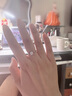 CRD克徠帝【現(xiàn)貨閃發(fā)】天使之吻鉑金鉆戒女戒求婚結(jié)婚訂婚鉆石戒指 50分D-E色VS 曬單實(shí)拍圖