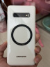 三星（SAMSUNG）Galaxy S10+ 智能LED保护套原装手机壳  S10+ 智能LED保护套 白色 实拍图