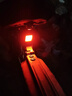 OEMG兒童自行車夜燈自行車前燈尾燈套裝山地車夜騎燈充電強光公路車 車燈套裝【白光前燈+紅光尾燈】 曬單實拍圖