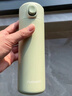 富光保溫杯學生上學專用初中女孩直飲口簡約彈跳便攜450ml水杯 450ml 湖綠色彈蓋隱形提手 曬單實拍圖
