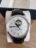 【二手99新】名士男表克萊斯麥自動(dòng)機械男士腕表    二手腕表二手腕表 10274 白盤(pán)鏤空皮帶款藍鋼針表徑40毫米 曬單實(shí)拍圖