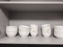 嘉蘭陶瓷碗家用加厚吃飯碗簡(jiǎn)約北歐小清新金邊餐具面碗組合 10碗10盤(pán)(4.5碗+8盤(pán)) 曬單實(shí)拍圖