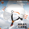 雅迪電動(dòng)車頭盔男女新國(guó)標(biāo)A類3C認(rèn)證安全帽成人電瓶摩托車半盔四季通用 白色 曬單實(shí)拍圖