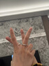 男士戒指1克拉霸氣潮男仿真鉆戒情侶婚戒pt950鉑金莫桑石白金男戒 30分【開口款可調(diào)節(jié)】 曬單實拍圖