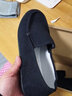 京葉紅老北京布鞋男 休閑養生防滑鞋 耐磨軟底工作鞋 懶人鞋一腳蹬布鞋 黑色 45 曬單實(shí)拍圖