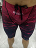 銳百倫泳褲男五分褲專(zhuān)業(yè)訓練比賽時(shí)尚國潮漸變色男士齊膝高彈抗氯游泳褲 紅色漸變 XL 曬單實(shí)拍圖