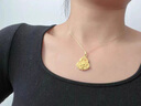 中國黃金（CHINA GOLD）彌勒佛黃金項鏈媽媽款足金佛頭吊墜生日禮物送女友老婆結婚紀念實 [京速達]足金彌勒佛吊墜-送925鏈 曬單實拍圖