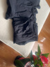 AB女秋冬抗菌棉質(zhì)純色柔軟親膚保暖內(nèi)衣套裝女基礎(chǔ)打底保暖秋衣秋褲 黑色 L 曬單實拍圖
