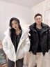 臣嬪情侶羽絨服新款加厚男女oversized寬松潮流外套2025冬季白鴨絨ins 灰色 M 130-150斤 曬單實(shí)拍圖