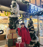 熒蒂圣誕新年紅色毛衣女秋冬季2025新款小個(gè)子寬松中長(zhǎng)款加厚針織衫女 紅色1 M 曬單實(shí)拍圖