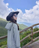 品牌專(zhuān)柜防曬衣女2025年夏季防紫外線(xiàn)透氣防曬衫冰絲upf50+薄外套 涼感 靜謐灰【可拆卸大帽檐】 L （120-140斤） 曬單實(shí)拍圖