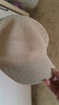 貝雷帽女八角帽夏季針織草編網(wǎng)眼鏤空薄款新款洋氣時(shí)尚鴨舌女士夏 米色 56-58可調節 曬單實(shí)拍圖