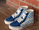 VANS范斯官方 SK8-Hi克萊因藍(lán)棋盤格安納海姆元?dú)饪ㄍL(fēng)板鞋 藍(lán)色/藍(lán)白棋盤格 36 曬單實(shí)拍圖