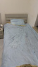 雅鹿加厚牛奶絨被套單人150x200cm冬季珊瑚絨單件被罩床上用學(xué)生宿舍 嬰兒藍(lán)+淺灰【雙面絨加倍保暖】 150x200cm單被套 曬單實(shí)拍圖