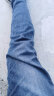 JEEP SPIRIT吉普牛仔裤男春夏季裤子男士修身小脚裤弹力男裤 蓝灰 32  实拍图
