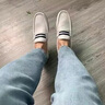 澳洲名袋鼠AUSFAMDS豆豆鞋男2025年夏季高端真皮一腳蹬懶人透氣樂福鞋舒適百搭駕車鞋 白色 40 曬單實拍圖