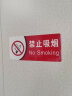 墨斗鱼禁止吸烟标牌5片禁烟标识牌墙贴纸请勿吸烟严禁吸烟标识警示牌 实拍图